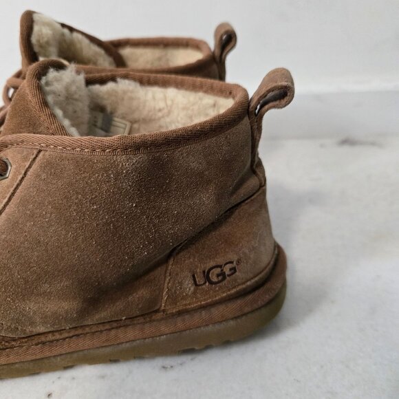 UGG Neumel Brown Suede Men\'s Lace Ankle Chukka Boots Wool Blend Lined main image 10